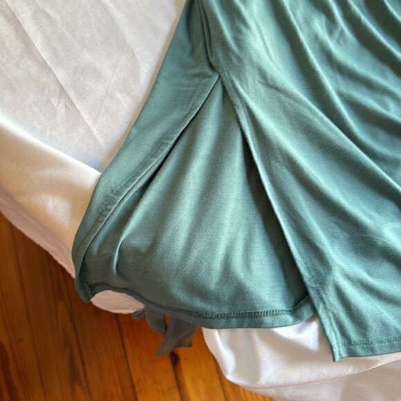 Teal bluish gray knit dress by Cupid size large - Picture 8 of 12